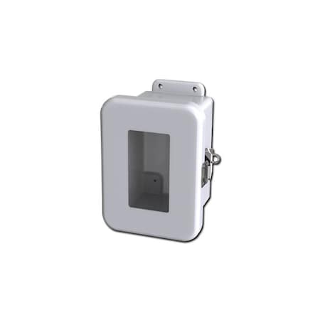 Saginaw Control & Engineering Quick release Padlock Latch Electrical Enclosures, 7.39 in H, 4.73 in D, 5.45 in W SCE-604FW